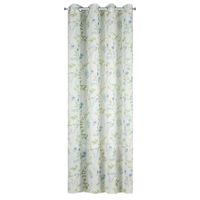ZASŁONA PRZELOTKI W KWIATY WIOSNA 140X250 CM BIAŁA
