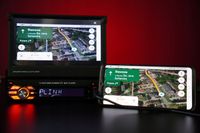 RADIO SAMOCHODOWE 1 DIN 7" BT WYSUWANY EKRAN DOTYK ANDROID AUTO CARPLAY