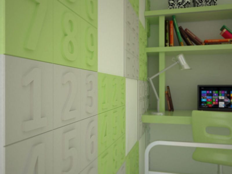 Panel ścienny 3D CYFRY zdjęcie 4