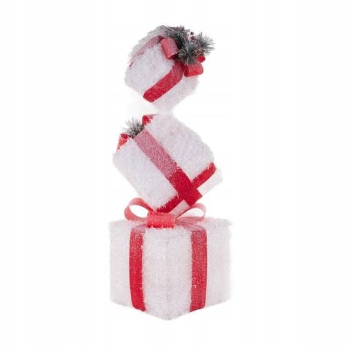 DEKORACJA ŚWIĄTECZNA ŚWIETLNA STOSIK PREZENTÓW 25X75 40 LED NA BATERIE na Arena.pl