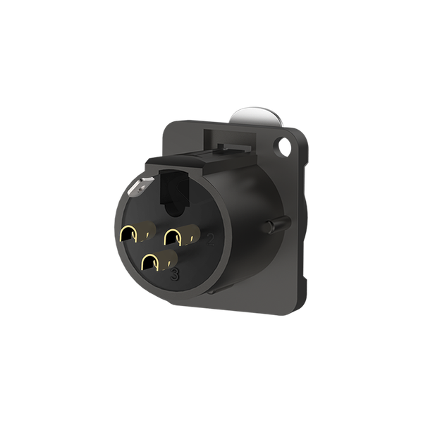 Roxtone gniazdo tablicowe XLR RX3FD-BG zdjęcie 3