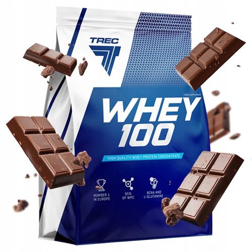 WPC Trec Whey 100 900g PYSZNE BIAŁKO PROTEINY NA MASĘ MIĘŚNIE DO TRENINGU na Arena.pl