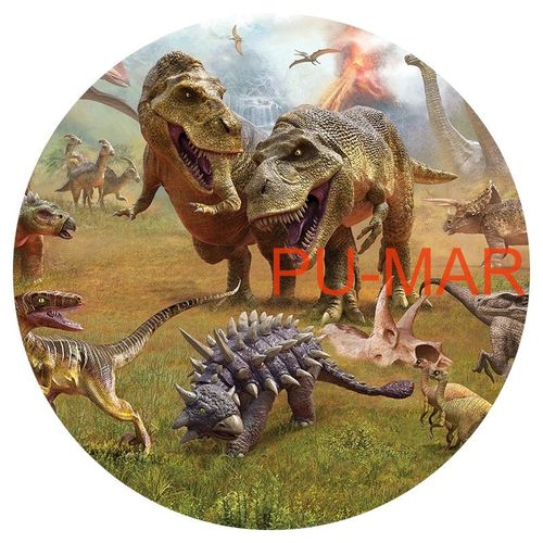 Opłatek na tort Urodziny Dinozaur Dinozaury Drapieżnik Postać Tekst Gratis na Arena.pl