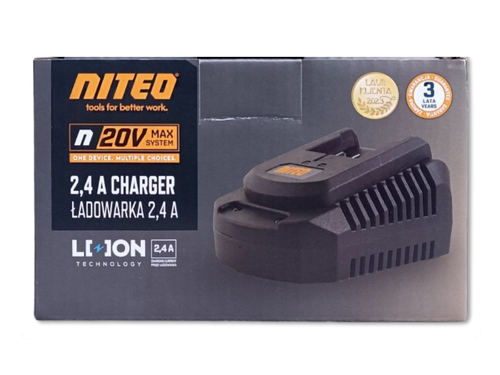 Ładowarka 2,4A do akumulatorów NITEO 20V MAX System na Arena.pl