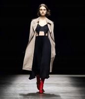 CHRISTOPHER KANE CLASSIC TRENCH COAT BEZOWY L