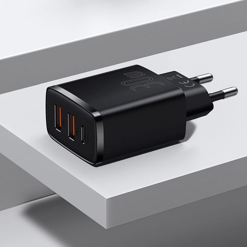 Ładowarka Baseus Compact 2x USB+USB-C PD QC 30W 3A na Arena.pl