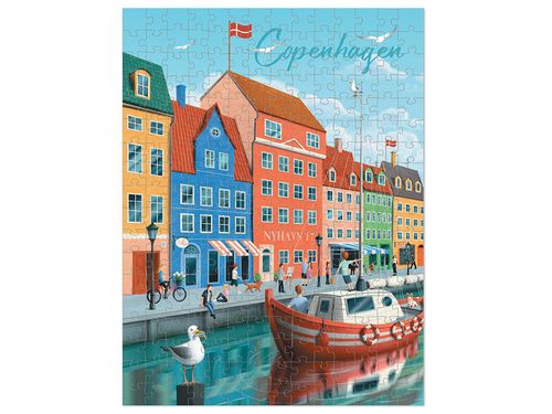 Puzzle ”Miasto Kopenhaga”, Ilość Elementów 250 Dodo 300645 na Arena.pl
