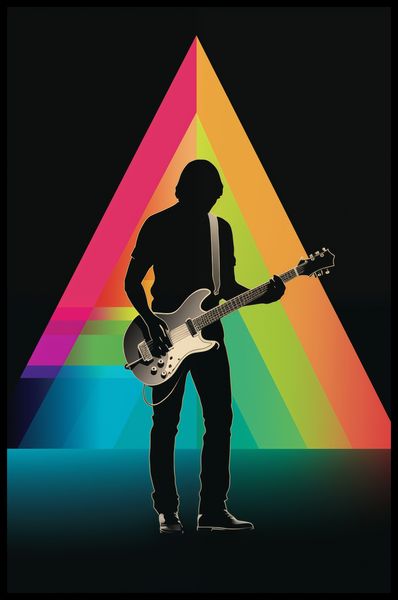 Plakat 56,6x86,4cm Pryzmat przez Gitarę zdjęcie 2
