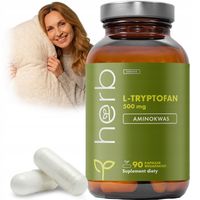 HERB L-TRYPTOFAN 500mg 90 vege kaps SEN STRES ANTYDEPRESANT L-TRYPTOPHAN