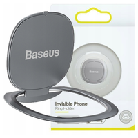 uchwyt pierścień, ring holder baseus invisible do telefonu (srebrny)