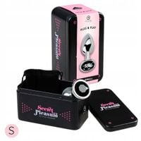 Wtyczka do tyłka, korek analny metalowy. Stymulacja od tyłu. Rozmiar S.