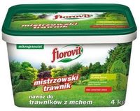 nawóz do trawy z mchem mineralny granulat 4kg mistrzowski trawnik florovit