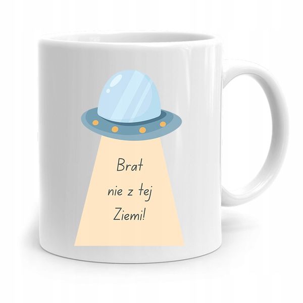 Kubek Prezent Dla Brata Dziecka Nie Z Tej Ziemi! Z Nadrukiem Ze Zdjęciem zdjęcie 1