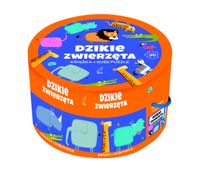2X Na okrągło Dzik zwierz Puzzle i książka 58095