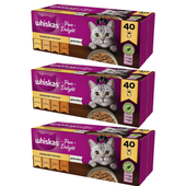 Whiskas Karma dla kotów Pure Delight drobiowe frykasy w galaretce 85g x 120