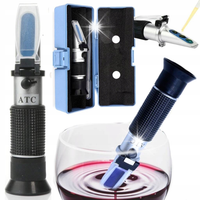 REFRAKTOMETR DO ALKOHOLU BIMBRU ALKOHOL MIERNIK 0-80% ATC PRECYZYJNY TESTER