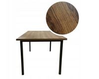 Stół do kuchni 140x80 cm dąb wersal VITO czarne stalowe nogi