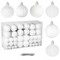 BOMBKI CHOINKOWE nietłukące ZESTAW 100szt piękny zestaw ŚWIĘTA