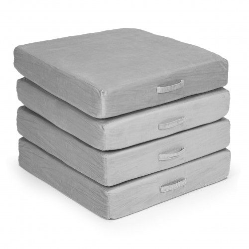 SOFA MODUŁOWA DZIECIĘCA ECOTOYS 8-ELEMENTOWA PIANKA SZARA na Arena.pl