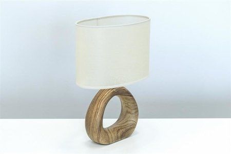 STRUHM Lampka stołowa klasyczna ceramika drewno GOLF E14 WALNUT 03205 na Arena.pl