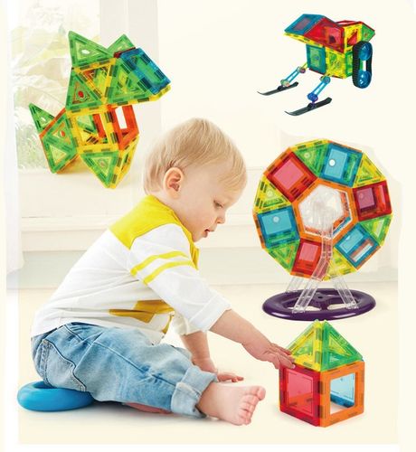 KLOCKI MAGNETYCZNE 3D MAGNETIC EDUKACYJNE NEODYMOWE PANELE DLA DZIECI na Arena.pl