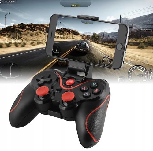 BEZPRZEWODOWY GAMEPAD PAD DO TELEFONU ANDROID iOS PC KONTROLER Z UCHWYTEM na Arena.pl