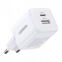SZYBKA ŁADOWARKA SIECIOWA 20W USB + USB-C GAN DO TELEFONU TABLETU