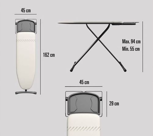 Deska do Prasowania duża do Generatora Pary LAURASTAR COMFORT Beżowa na Arena.pl