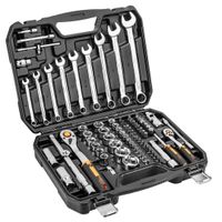 ZESTAW KLUCZY NASADOWYCH 1/4'' 1/2'' 82 CZĘŚCI - T N10-058