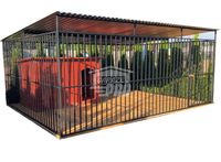 Kojec dla Psów 4x3m - Drewniana podłoga  GP390