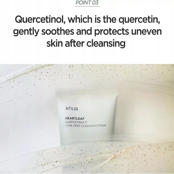 ANUA Heartleaf Quercetinol Pore Deep Foam MyjąCa Pianka Do Twarzy 150 ml zdjęcie 4