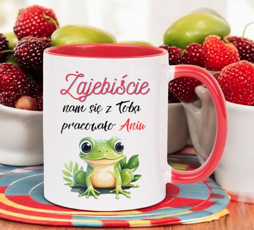 KUBEK NA POŻEGNANIE KOLEŻANKI KOLEGI Z PRACY Z IMIENIEM ŚMIESZNY PREZENT na Arena.pl