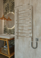 ELNA Grzejnik łazienkowy elektryczny z półką Parus MIX 9 Chrome