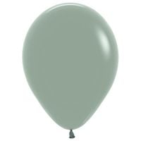 Balony lateksowe pastelowe laurowy zielony, 12 cm 3 szt.