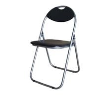 Krzesło składane model B czarny / srebrny