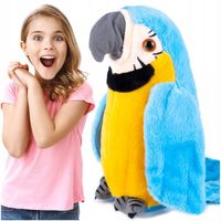 Papuga Pluszowa Mówiąca Powtarza Tańczy Zabawka Przytulanka Dla Dzieci