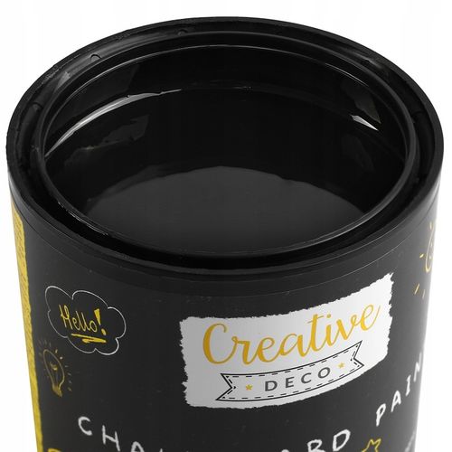 Farba tablicowa czarna do pisania kredą do mebli ścian drewna 1000ml na Arena.pl