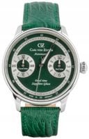 Zegarek Męski Carl von Zeyten CVZ0086GRS zielony pasek
