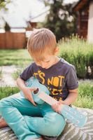 GITARA DREWNIANA DLA DZIECI ZE ZWIERZĄTKAMI DUŻA 6 Strun