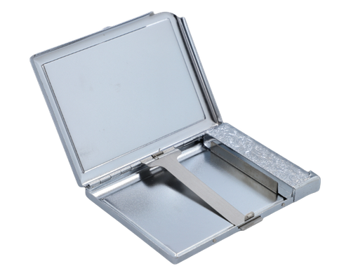 Metalowa Papierośnica z Zapalniczką Gazową Płomieniową i Wzorem Shih Tzu na Arena.pl