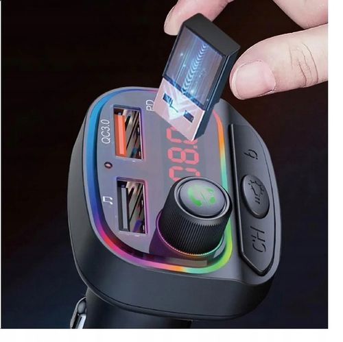 TRANSMITER BLUETOOTH SAMOCHODOWY FM SZYBKA ŁADOWARKA USB QC 3.0 MPS 2xUSB na Arena.pl