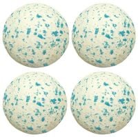 KULE CZEKOLADOWE DEKORACYJNE ecru niebiesko nakrapiane 4 szt