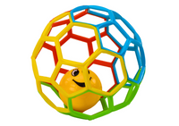 Gumowa Piłka Z Grzechotką Dzwoneczkiem Dla Niemowlaka Kolorowa