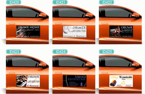 Magnes na samochód reklama magnetyczna 60x30 KIEŁBASA Z GRILLA różne wzory na Arena.pl