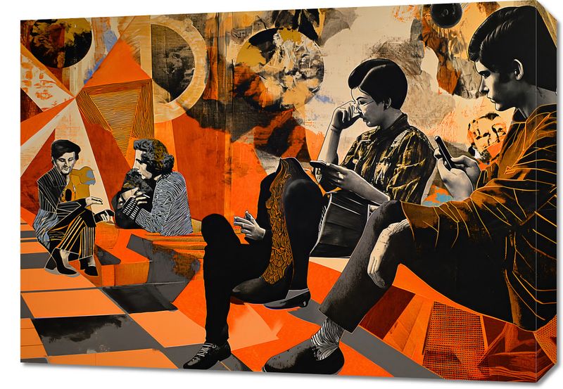 Obraz 70x50cm Przestrzeń Do Dialogu zdjęcie 1