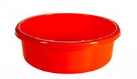 Miska okrągła kuchenna łazienkowa tworzywo VICKY 9 l 36 cm czerwona