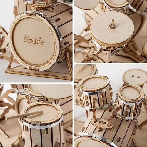 PUZZLE DREWNIANE ROBOTIME 3D PERKUSJA na Arena.pl