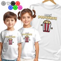 KOSZULKA DZIECIĘCA - NA DZIEŃ POPKORNU DNI SZKOLNE POPCORN - 134 M