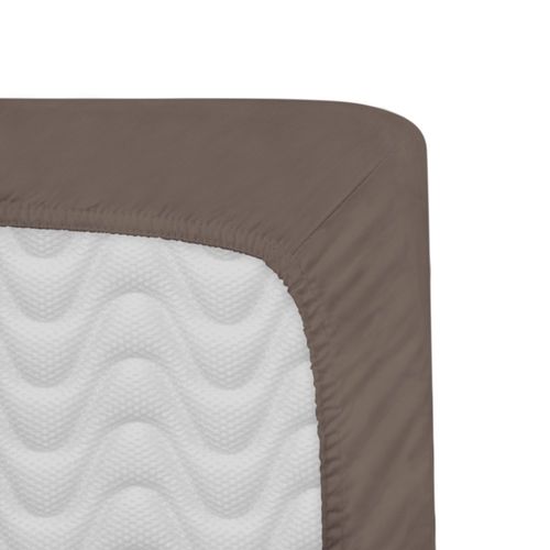 Prześcieradło bawełniane z gumką 140x200 sepia na Arena.pl