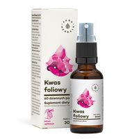 AURA HERBALS Witamina B9 Forte (Kwas foliowy) - Suplement w aerozolu (30 ml